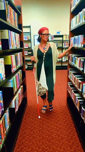 How Do Blind People Read? 👩🏻‍🦯 #Blind #PublicLibraries #ADA #DisabilityPrideMonth #Books #EqualAccess #BlindPeople #AbilityMom #LHON | Ability Mom