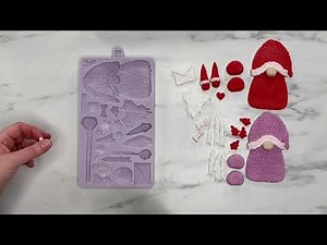 Valentines Gonk Tutorial - Nordic Gnome Mould - Karen Davies Sugarcraft - Cake Decorating - Baking