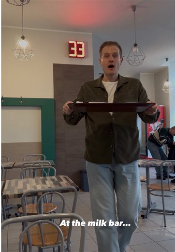 Random conversation at the milk bar🤭 #milkbars #warsawfoodtour #visitpoland #polishfood