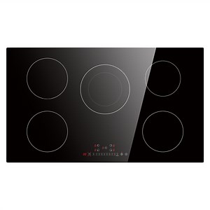 [Hot Item] Household Appliances Sensor Touch Control Induction Hob 5 Burner Glass Panel Built in Electric Cooktop