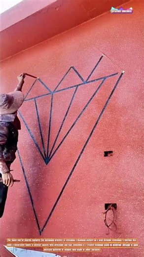 The Art of Wall Stenciling: Diamond Pattern Reveal