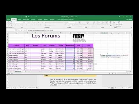 MOS Excel2016 Projet6 avec Ghassane LYAKIDI