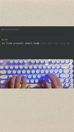 60 WPM Typing Test 🔥 Can I Beat My Speed? ⌨️#typing#shorts#wpm