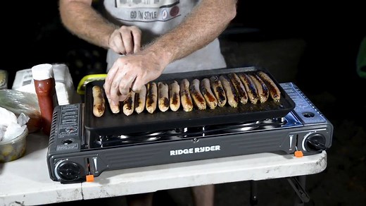 10K views · 62 reactions | Craving that sausage sizzle feeling off-road? We've got you covered, check out the Ridge Ryder Butane Stove! Made for all your grilling needs  Featuring a Piezo ignition with variable heat control, built in burner windshields and alloy non-stick cooking plate so you can literally cook ANYWHERE! Feed the hunger! Make it yours in store or online NOW! AU: https://bit.ly/36hwFdk NZ: https://bit.ly/3qZBL64 | Supercheap Auto | Facebook