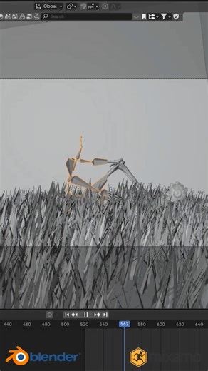 Easiest Way To Quickly Animate Characters #blender3d #mixamo #characteranimation