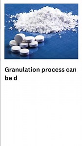What is granulation and its types?#pharma #shortvideo #pharmaknowlege #shorts