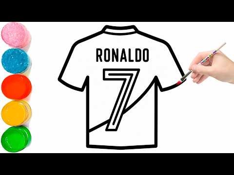 Cristiano Ronaldo Drawing | 🇵🇹 CR7 Jersey Drawing | How to Draw Portugal Jersey Easy