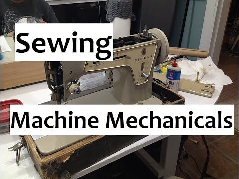 How a sewing machine works, old school.