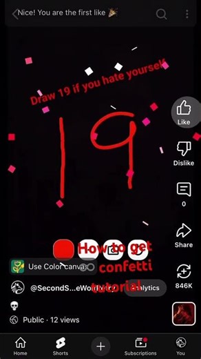 How to get ♾ confetti tutorial