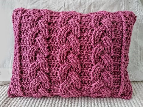 Cojín Tejido a Crochet ¡Muy fácil y paso a paso!