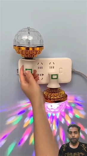 🔥Disco Ball Lamp RGB Rotating LED Party Bulb🔥 #duscobulb #lighting #decoration