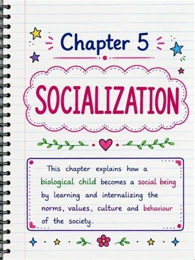 Socialization | Chapter 5 Complete Notes | CTET Pedagogy 2026