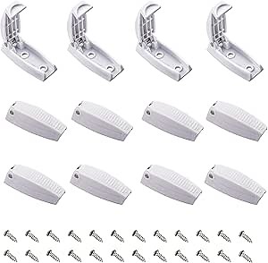 RVGUARD RV Door Holder, 12Pcs White Camper Door Holder, Keep The Baggage Door Open, for RV, Trailer, Camper Vans