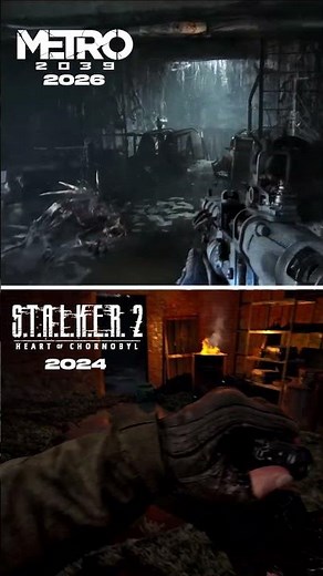 Metro 2039 Vs S.T.A.L.K.E.R 2 Side By Side Comparison #shortsviral #sidebyside #gamingcomparison