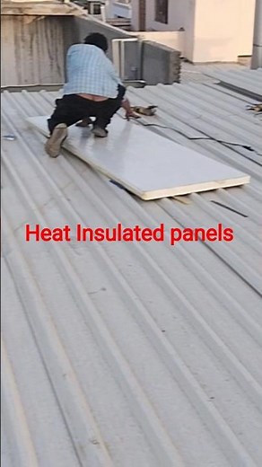 50mm Puf roofing sheet, Puf panel installation, roof sheet installation