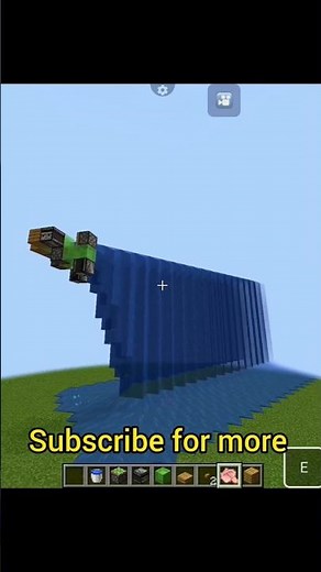 how to make a tsunami machine in Minecraft