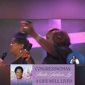 I couldn’t let the day pass without honoring an incredible Woman @sheilajacksonlee. Job well done! ♥️ | Kim Burrell
