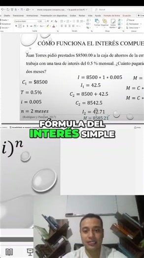 Interés Compuesto Fórmula SIMPLE y Ejercicios Resueltos #shorts