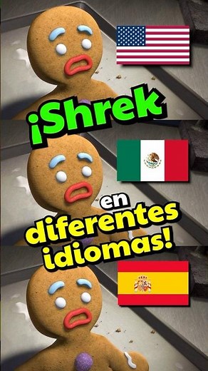SHREK in DIFFERENT LANGUAGES 🍪 #shrek #dreamworks #trivia #didyouknow #shorts