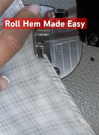 How to Sew a Perfect Roll Hem on a Dress 👗
