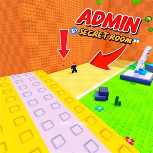 Admin Secret Room ☠️ in Roblox Kick a Lucky Block #roblox #shorts