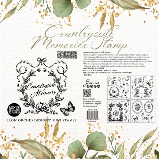 Vintage Botanical Stamp Clear Rubber Butterfly Flower Scrapbooking Craft Supply Cardmaking Art Journal Mixed Media Countryside Design - Etsy