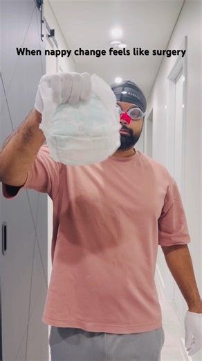 Just a nappy change #funny #viral #parenting #baby
