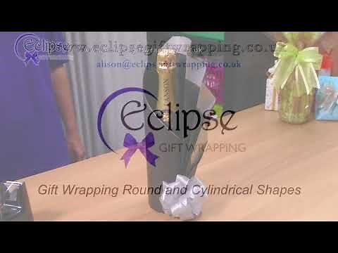 Gift Wrapping Bottles, Round and Cylindrical Shapes Tutorial