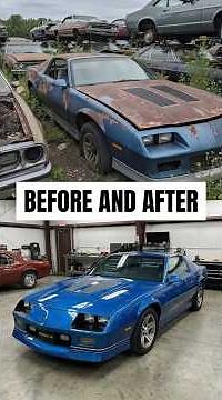 The Blue Thunder 1985 Camaro IROC Z Full Restoration ⚡️💙 #IROCZ #80sCars #restoration
