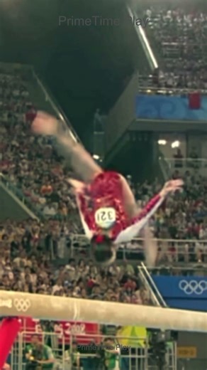 She NAILED Every Flip on the Balance Beam 🤸 #gymnastics #olympics
