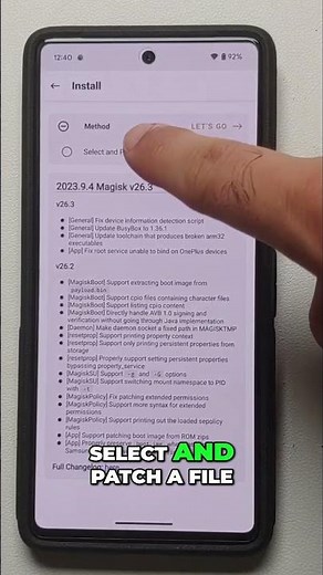 Pixel 7: How To Patch Initboot File With Magisk! #shorts