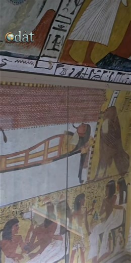 Ancient Egyptian Paintings from the Tomb of Sennedjem #tomb #pharoah #priest #paintings #egypt #old