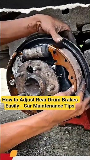 How to Adjust Rear Drum Brakes Easily - Car Maintenance Tips #mechanic #shorts