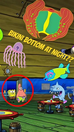 Why Bikini Bottom at Night Feels So Unsettling...🥶 #shorts