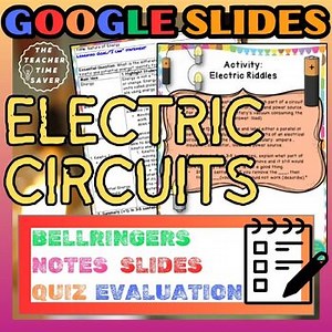 Electric Circuit Digital Google Slide Lesson - Electricity Physical Science Unit