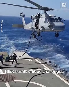 🚁 HIFR: Mastering the Art of Mid-Air Refueling at Sea ⚓ Step into the high-stakes world of Helicopter In-Flight Refueling (HIFR) — a daring and precise naval operation where skill, coordination, and timing are everything. A refueling hose is extended from a moving ship to a hovering helicopter — all without physical contact. This operation depends on: 🔹 Precision hovering by pilots 🔹 Gravity-assisted fuel transfer 🔹 Manual hose handling by deck crew 🔹 Hand signals, encrypted communication &