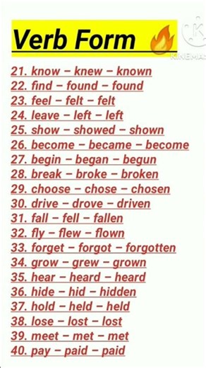 Learn Important Verb