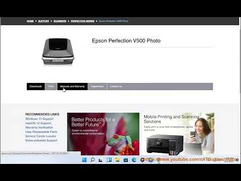 Download Epson Perfection V500 Photo Scanner Driver for Windows 11/10/8/7