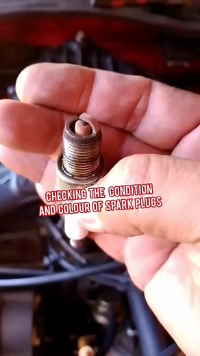 Checking condition and colour of Engine Spark Plugs #vwgolf #mechanic