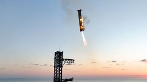 WATCH: SpaceX catches Starship rocket booster back at the launch pad