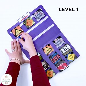 Do you practice common signs with your students? This is a huge safety life skill that can be started at any age! Matching using real pictures of the signs in the environment is a great way to get students generalizing! Grab these here: https://bit.ly/39P2dtg | Simply Special Ed | Facebook