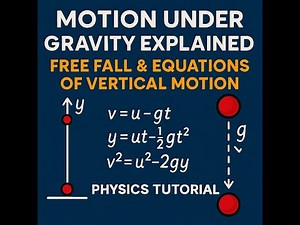 Motion Under Gravity Explained | Free Fall & Equations of Vertical Motion | Physics Tutorial