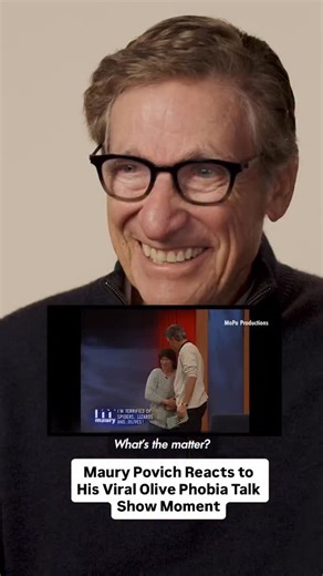 #MauryPovich weighs in on the resurfaced talk show clip featuring a guest’s olive phobia, reflecting on the bizarre yet iconic moment. Watch the full interview in our bio link. | People