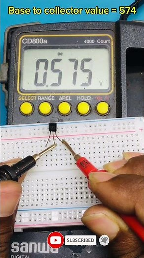 How to Check a Transistor with a Multimeter (Step-by-Step) #transistor #shorts