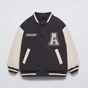 ZARA TODDLER FLEECE LINED VARSITY BOMBER JACKET!