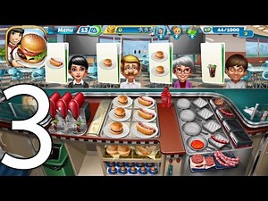 COOKING FEVER - GAMEPLAY WALKTHROUGH PART3 - EASY FAST FOOD COURT LEVEL 5&6 COMPLETED (IOS, ANDROID)