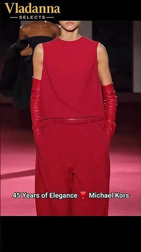 Michael Kors ❤️ Stunning Red Total Look • New York FW26/27