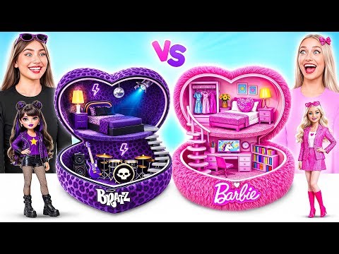 We Build Amazing Doll House Barbie vs Bratz Challenge | Funny Decoration Ideas by Multi DO Smile