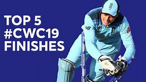 23M views · 504K reactions | The ICC Cricket World Cup 2019 threw up some absolute nail-biters with the tournament final serving as the icing on the cake! Relive some of the closest finishes  | ICC - International Cricket Council | Facebook