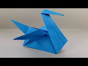 Origami swan easy step by step